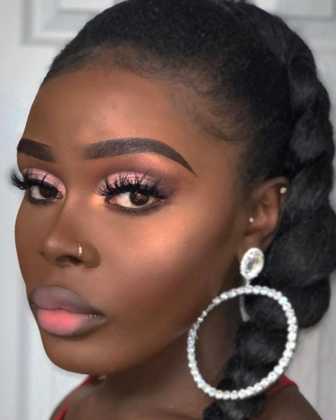 Influencer wearing makeup from The All I Need Collection.
