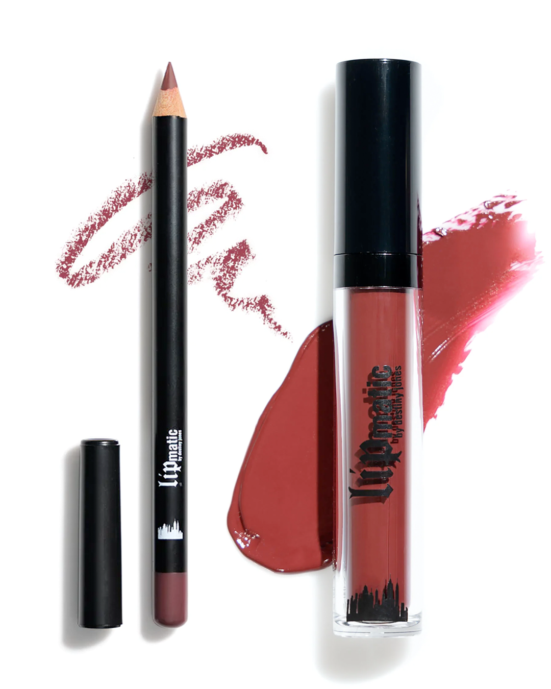 Dark matte online lipstick set