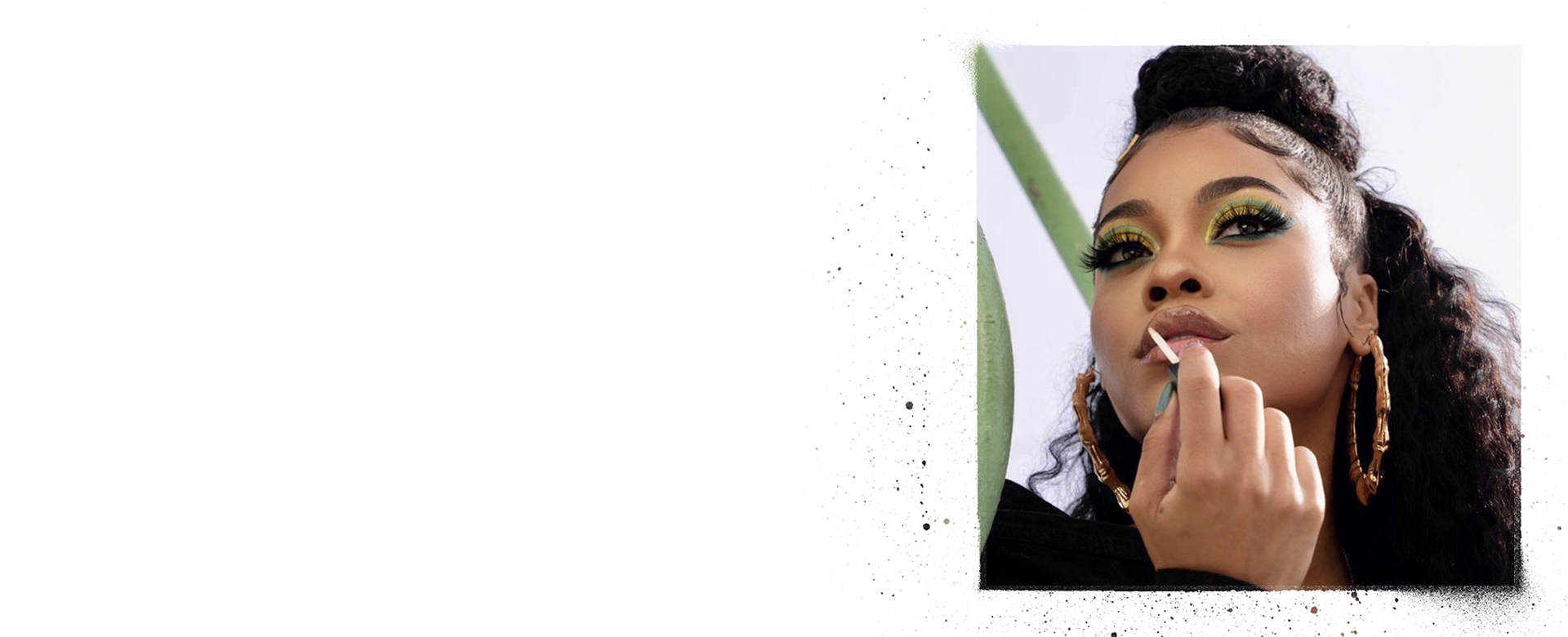 Destiny Jones wearing Glaze LipShine