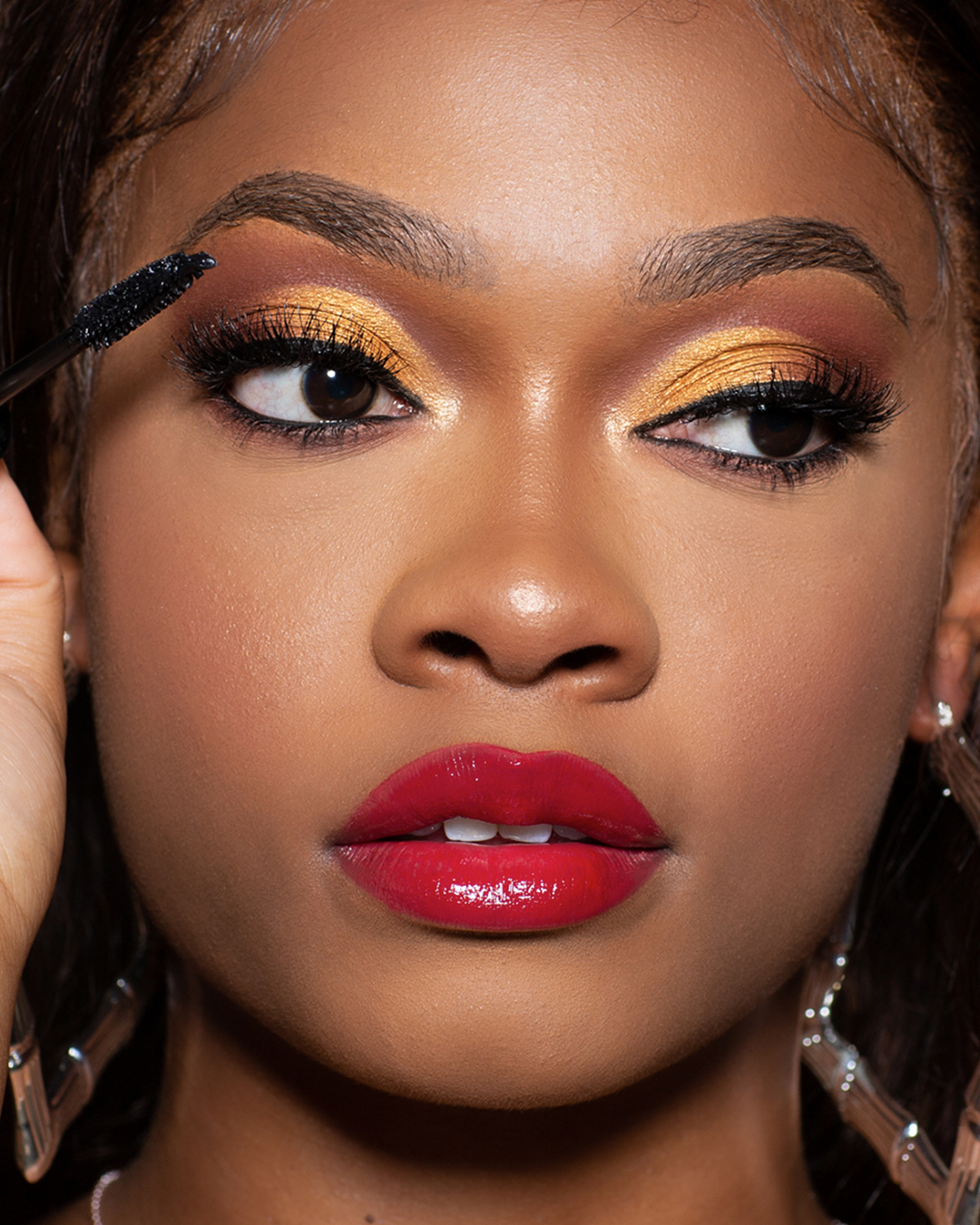 Close up shot of a model&