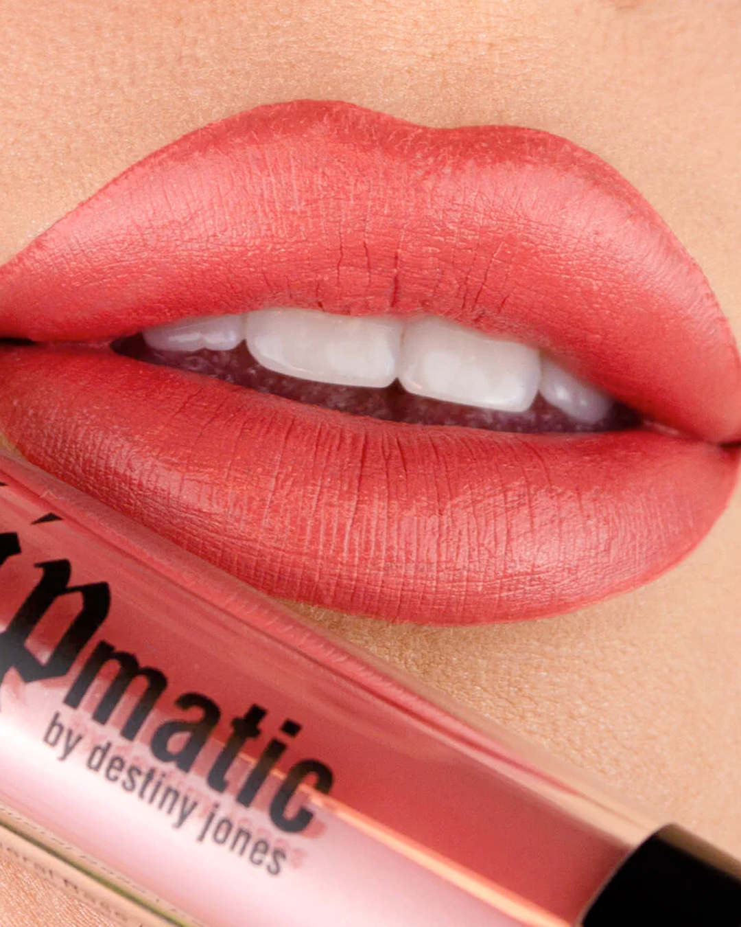Belly Liquid Matte LipStick on a model's lips.