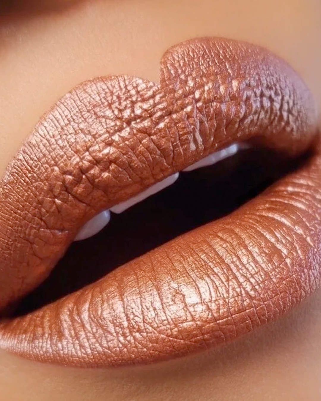 Dead Presidents Liquid Matte LipStick on a model's lips.