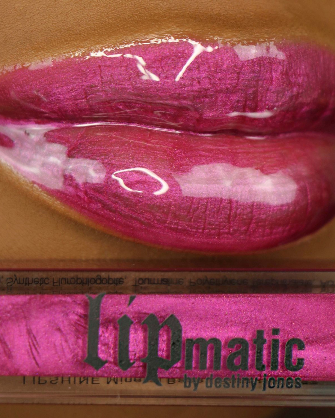 Ex-Factor LipShine on a model&