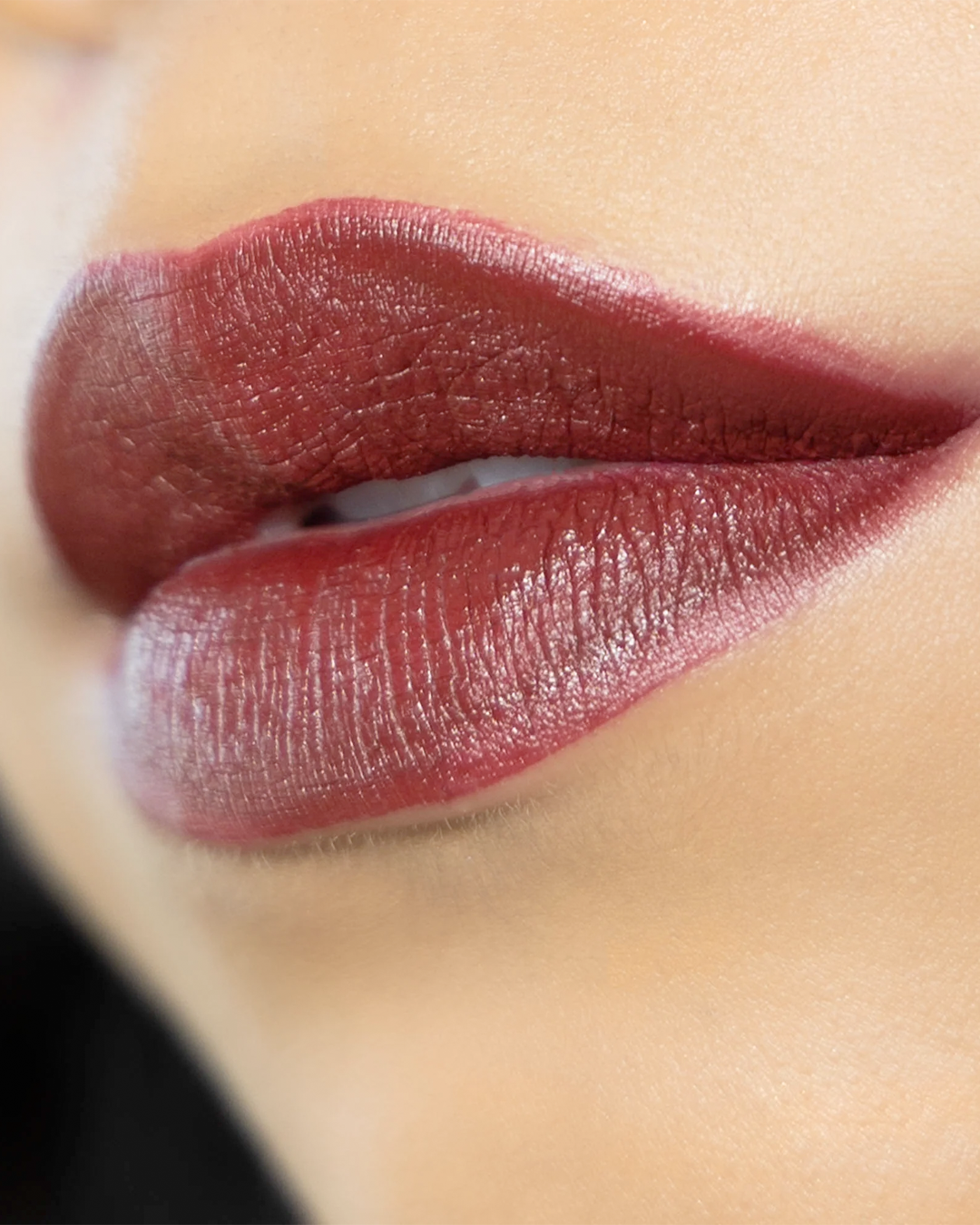 Gotham City Liquid Matte LipStick on a model's lips.