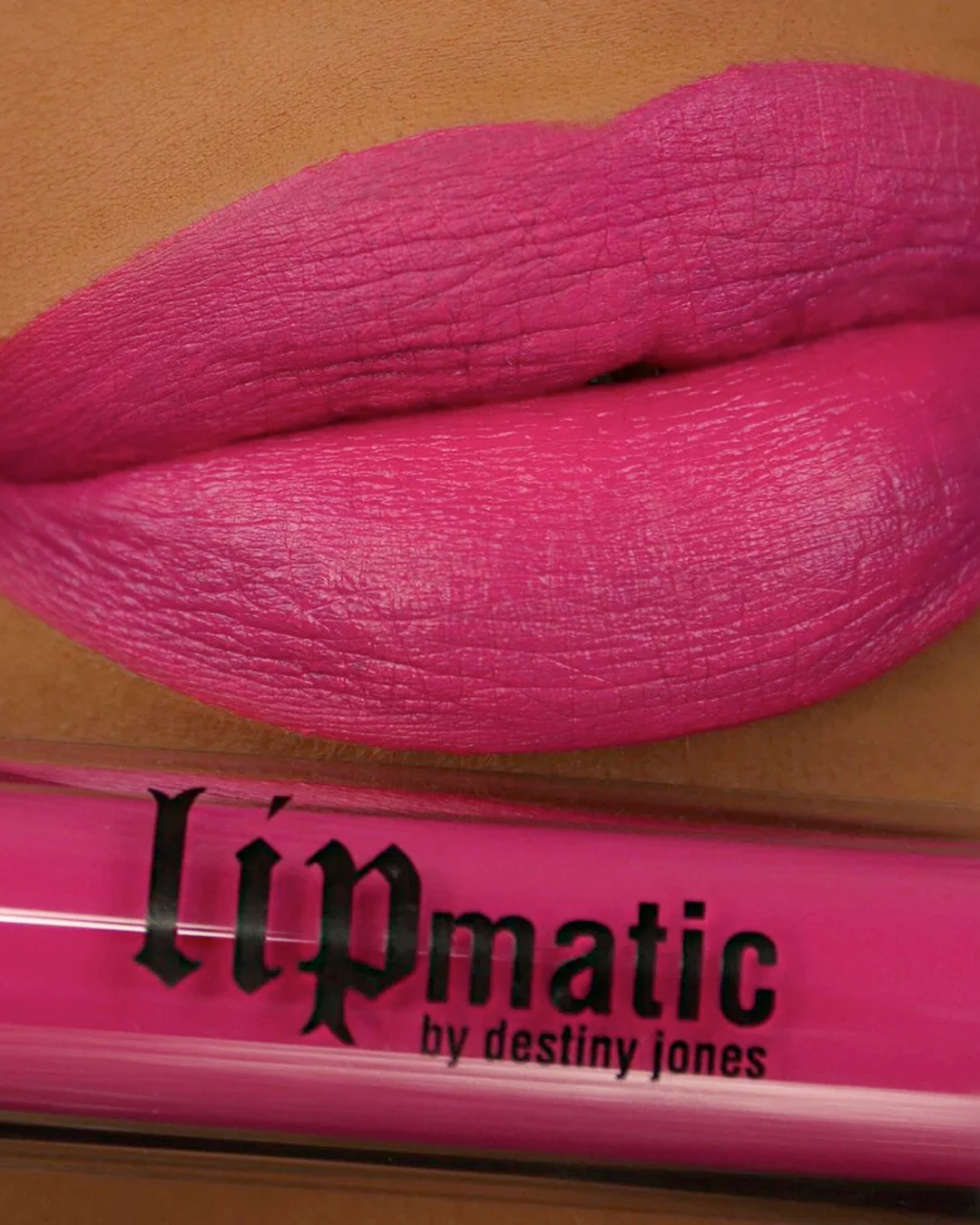 Juice Liquid Matte LipStick on a model's lips.